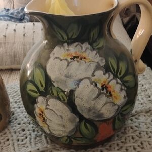Floral Ceramic Pitcher